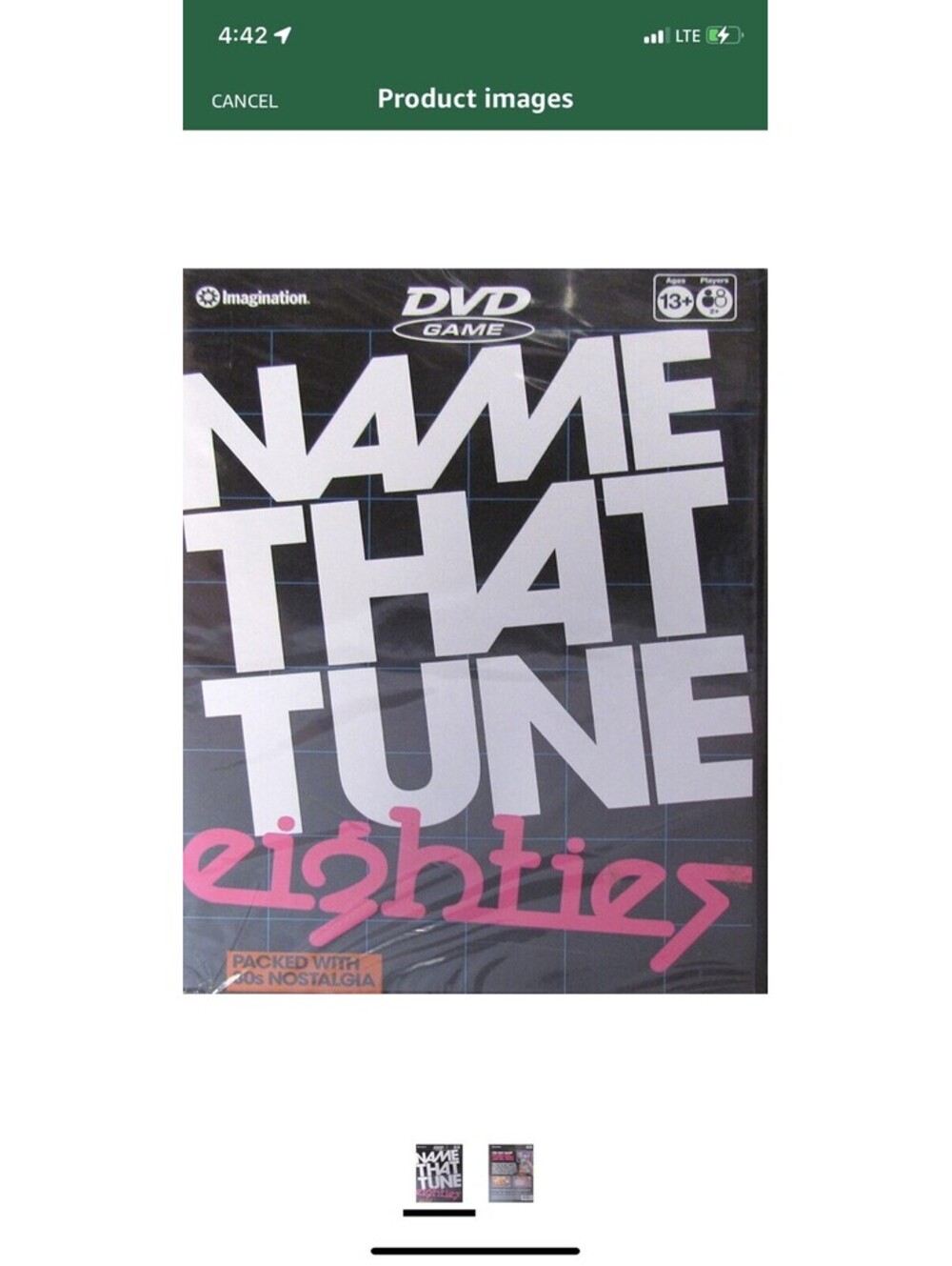 NAME THAT TUNE 80s DVD Game Eighties Nostalgia (Played with Remote Control)
